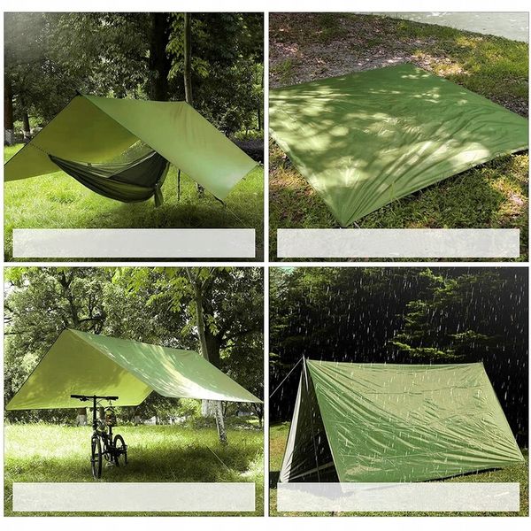 PLANDEKA NAMIOTOWA 3 X 3 M, PLANDEKA NA HAMAK, WODOSZCZELNA, NA KEMPING zdjęcie 4