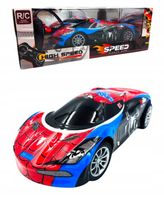 SAMOCHÓD SPIDERMAN SPORTOWY AUTO NA PILOTA ZDANIE STEROWANY RC PREZENT