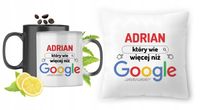 Dla Adriana Zestaw Kubek Magiczny + Poduszka Z Nadrukiem Ze Zdjęciem
