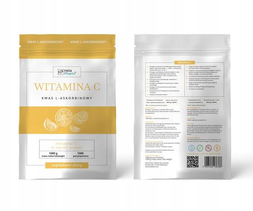 Witamina C w proszku 100% KWAS L-ASKORBINOWY 1kg na Arena.pl