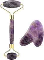 ZESTAW DO MASAŻU TWARZY ZESTAW ROLLER+GUA SHA ANTYSTAŻENIOWY