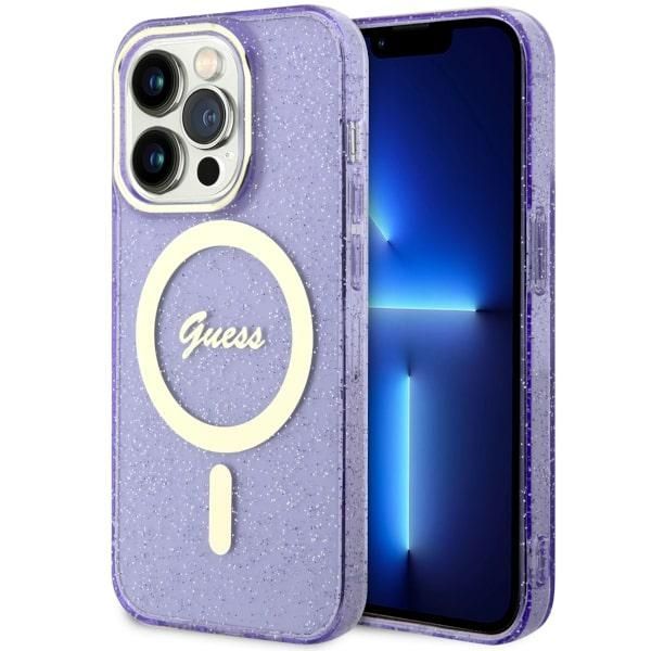 Etui Guess do iPhone 14 Pro Max, Fioletowy, MagSafe zdjęcie 1