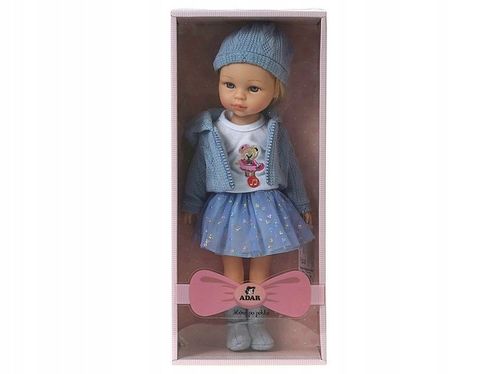 LALKA z długimi włosami blondynka MÓWI I ŚPIEWA 38cm w kolorowym pudełku na Arena.pl