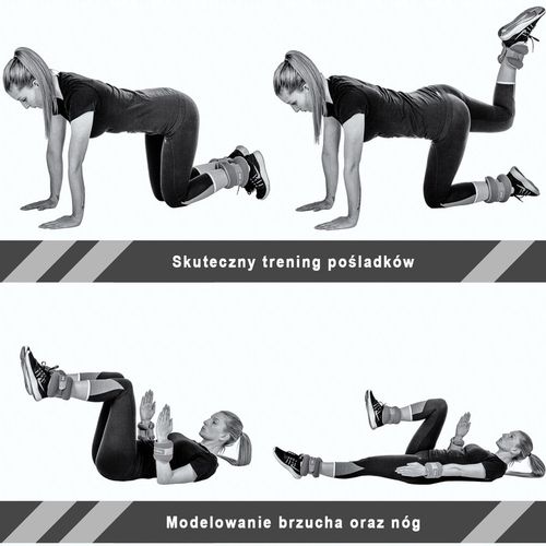 REGULOWANE OBCIĄŻNIKI NEOPRENOWE 2x 1 KG RĘCE NOGI na Arena.pl