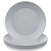 6x Talerze Plastikowe Deserowe Małe Wielorazowe Turystyczne Piknikowe