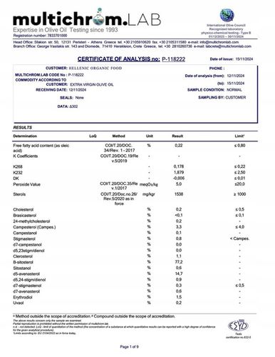 Oliwa z oliwek ZE WSI niefiltrowana Extra Virgin wytrawna 0.2% 5 L na Arena.pl