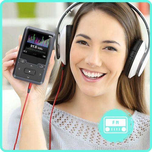 Odtwarzacz MP3 Bluetooth Przenośny 32GB HiFi Radio fm Krokomierz na Arena.pl