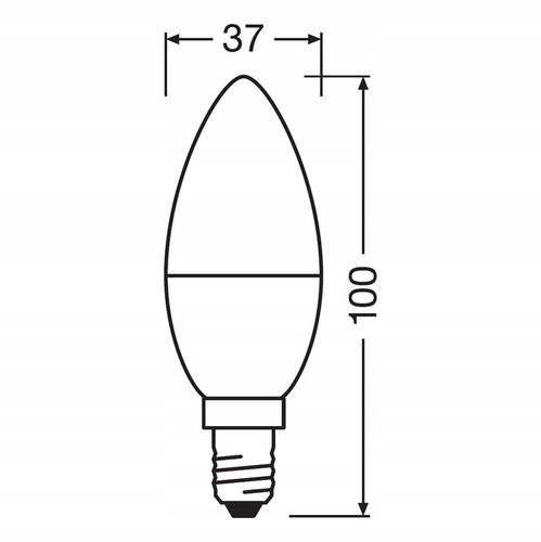 4x Żarówka LED E14 B35 5W = 40W 470lm 2700K Ciepła 300° OSRAM na Arena.pl