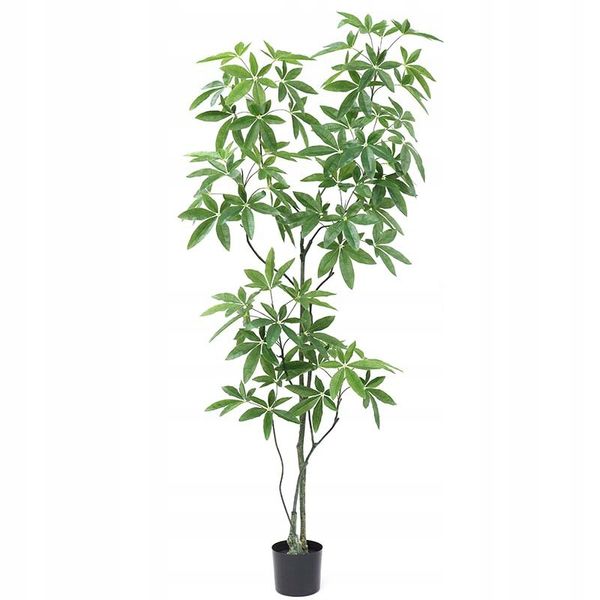 SZTUCZNA Roślina PACHIRA DRZEWKO SZCZĘŚCIA W DONICZCE REALISTYCZNA 120cm XL zdjęcie 4