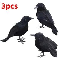 Sztuczne wróne Halloween 6 sztuk kolor Crow A 3 szt.-A-B-C