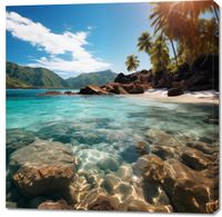 Obraz 100x100cm Odosobniony Raj