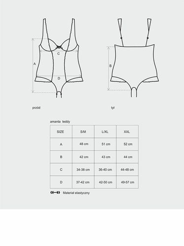 body prześwitująca siateczka erotyka obsessive s/m na Arena.pl