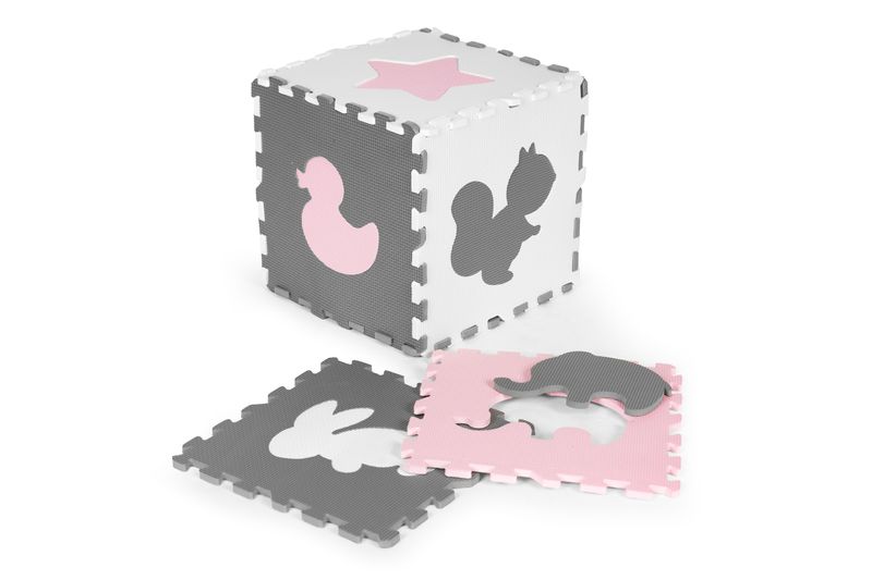 Mata piankowa z płotkiem puzzle suchy basen 36 elementów ECOTOYS zdjęcie 5