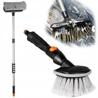 2x SZCZOTKA DO MYCIA CZYSZCZENIA SAMOCHODU PANELI FELG TELESKOPOWA ZESTAW