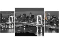 80X40CM OBRAZ RAINBOW BRIDGE WANGAN TRÓJ OBRAZ