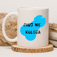 CHAMSKI KUBEK BEZ CENZURY | ŚMIESZNY PREZENT | DO PRACY BIURA DOMU | 330 ml