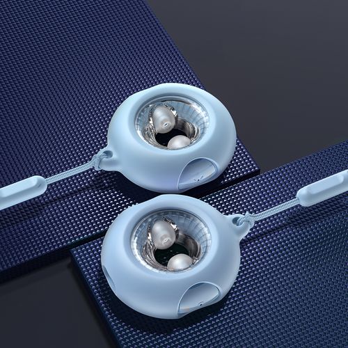 Słuchawki bezprzewodowe TWS Bluetooth 5.3 LightAura VocalSound - niebieskie na Arena.pl