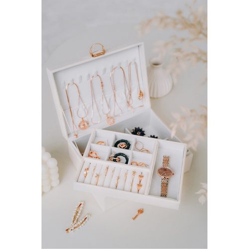 pudełko na biżuterię ze wzorem skóry aligatora - peterson na Arena.pl