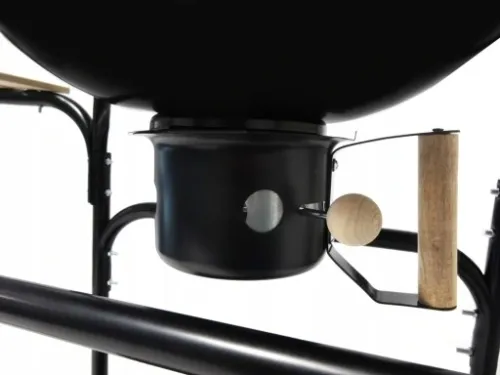 Grill WĘGLOWY na brykiet Ogrodowy zamykany POKRYWA POPIELNIK Gruba na Arena.pl