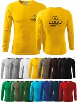 KOSZULKI Long sleeve męski Z NADRUKIEM HAFTEM LOGO