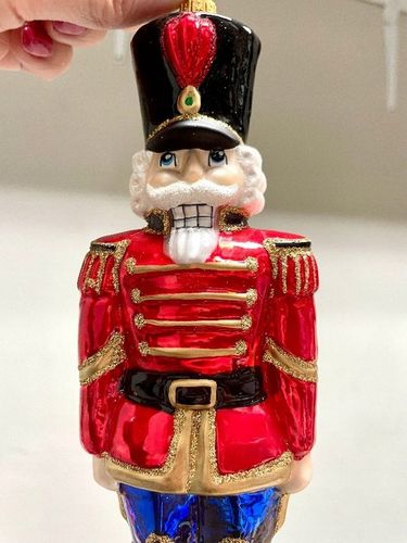 BOMBKA SZKLANA DZIADEK DO ORZECHÓW 16 cm na Arena.pl