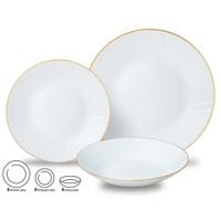 komplet obiadowy opal dla 6 osób 18 elem. kinghoff kh-1876