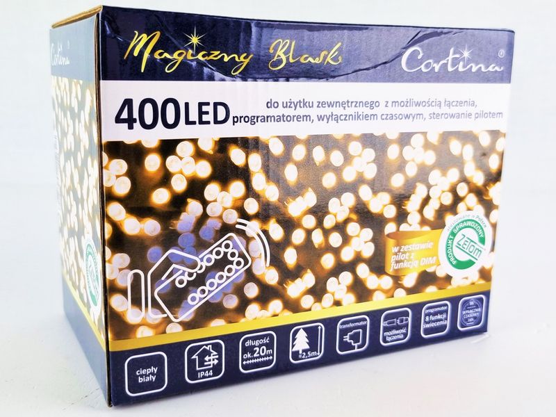LAMPKI ŚWIĄTECZNE FUNKCJE PILOT WŁĄCZNIK CZASOWY zdjęcie 3