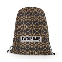 WORKO-PLECAK z Twoim imieniem Złota geometria 10 111