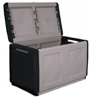 Skrzynia ogrodowa tworzywo sztuczne 290 l szary CB2N