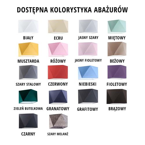 Lampka stołowa na 3 nogach SOVETO z abażurem w kształcie diamentu na Arena.pl