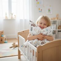 Bawełniana Poszewka Na Poduszkę –  Wesoła Farma Zwierzaków