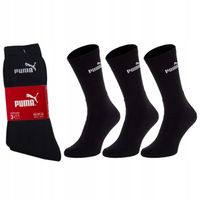 PUMA skarpety sportowe długie czarne 3pack 39-42 oryginalne skarpetki 3pary