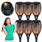 6x pochodnia solarna led lampa ogrodowa