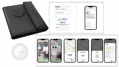 Lokalizator GPS MILI portfel podróżny z lokalizatorem MiTag APPLE IOS na Arena.pl