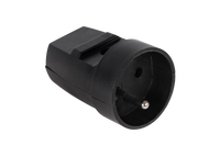 URZ3011 Gniazdo z uziemieniem czarne G-10-2