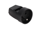 URZ3011 Gniazdo z uziemieniem czarne G-10-2