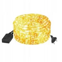 WĄŻ ŚWIETLNY 20M led CIEPŁA BIEL zewnętrzny/wewnętrzny dom ogród