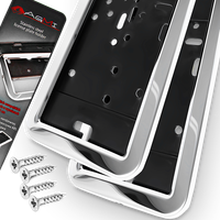 RAMKI POD TABLICE REJESTRACYJNA METAL CHROM 2 SZT RAMKI DO TABLIC KOMPLET RAMEK