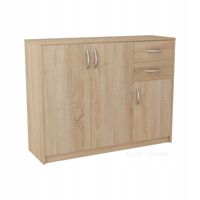 Komoda z szufladami 110cm, 3D2S, szafka, do salonu Dąb Sonoma