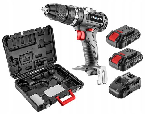 Wiertarko-wkrętarka udar aku GRAPHITE 58G020-SET2 na Arena.pl
