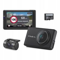 Rejestrator FineVu WiFi 32GB QHD FHD wyświetlacz LCD 3.5 GPS RADARY