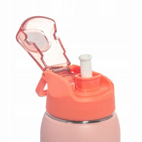 KUBEK TERMICZNY BIDON TERMOS PRÓŻNIOWY 750ml blokada uchwyt ustnik + SŁOMKA na Arena.pl
