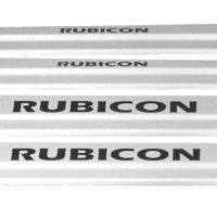 Listwa progowa JEEP WRANGLER MK3 JK RUBICON Stal nierdzewna 304 mat z czarn