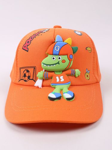 Czapka z daszkiem bejsbolówka dziecięca unisex DINO pomarańcz 50-54 YOCLUB na Arena.pl