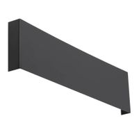 Kinkiet LAMPA ścienna KITAMI 4412 Shilo metalowa OPRAWA przyścienna prostokątna czarna