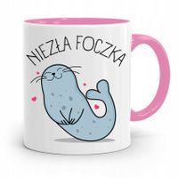 Kubek Różowy Śmieszny Zabawny Niezła Foczka Z Nadrukiem Ze Zdjęciem