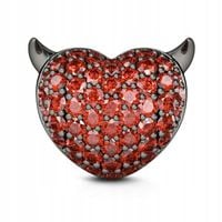 Zawieszka SREBRO 925 Charms Diabelskie Serce