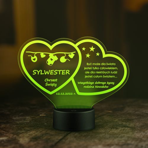 Statuetka LED CHRZEST CHRZCINY Upominek RAMKA LED na Arena.pl