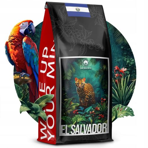 KAWA ZIARNISTA 2x500g ŚWIEŻO PALONA BRAZIL+SALVADOR 100% ARABIA - BLUE ORCA na Arena.pl