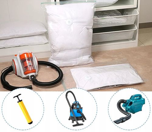 10 Worki Próżniowe Worek Próżniowy 80x110 Duży Mocny Na Ubrania Pościel na Arena.pl